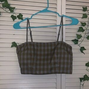 ✨Forever 21 plaid crop top